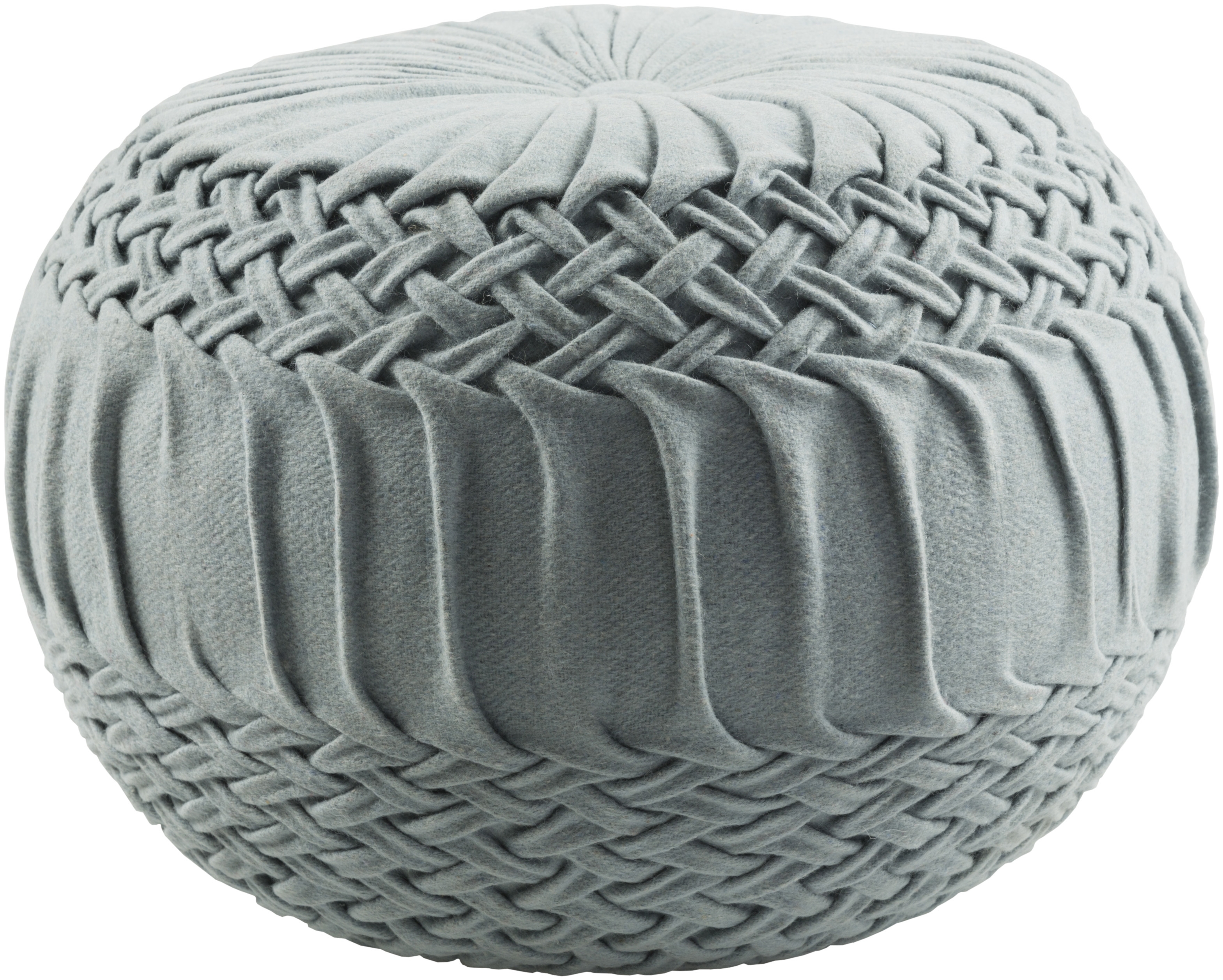 Alana Felt Pouf - Image 0