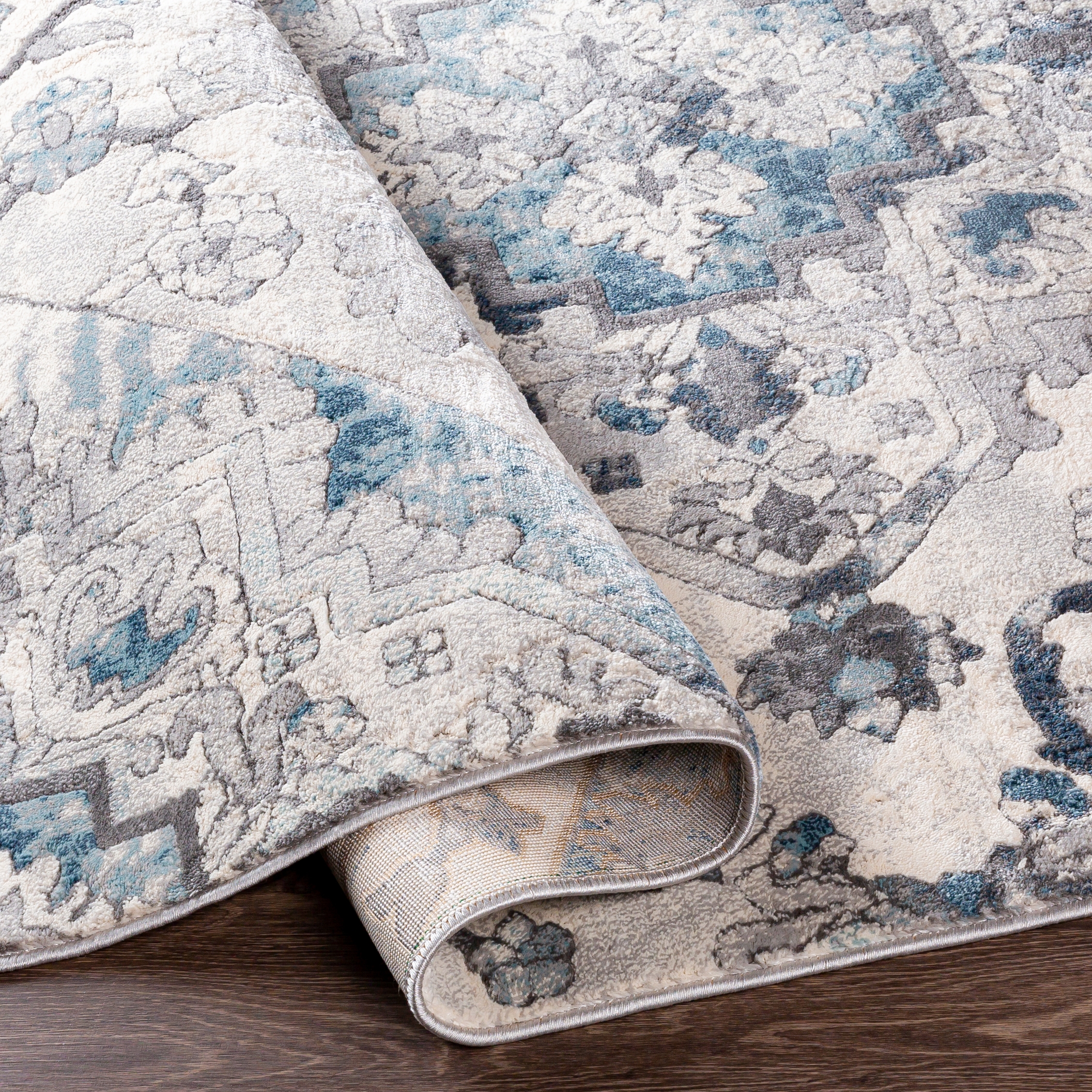 Lagom Gray Indoor 2' x 2'11" Machine Woven Rug - Image 4