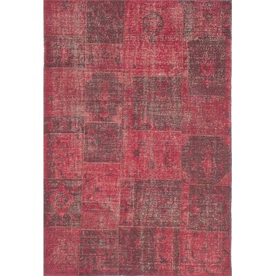 One-of-a-Kind Shadle Hand-Knotted 2010s Serapi Dark Burgundy 6'7" x 9'7" Wool Area Rug - Image 0