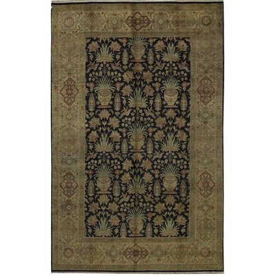 One-of-a-Kind Hand-Knotted Before 1900 Brown 11' x 17'2" Wool Area Rug - Image 0