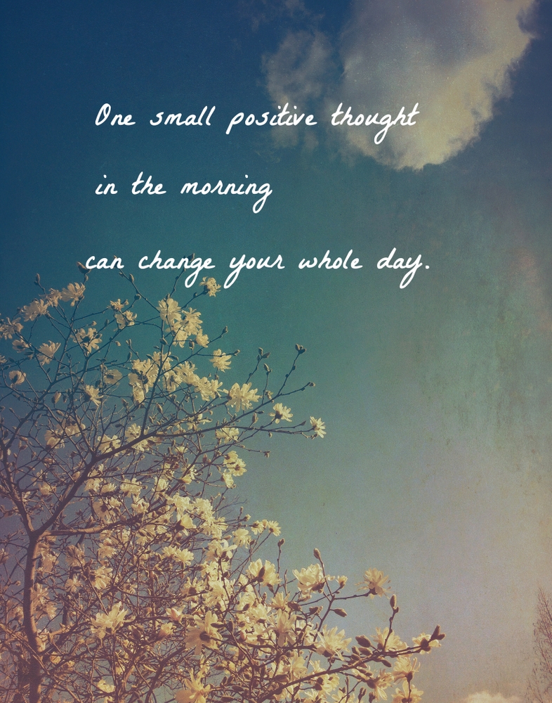 One Small Positive Thought In The Morning Framed Art Print by Olivia Joy St Claire X  Modern Photograp - Scoop White - Large 24" x 36"-26x38 - Image 1
