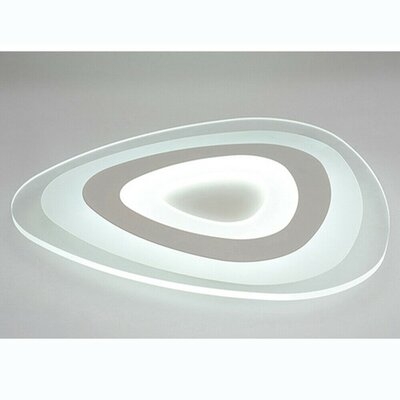 Modern Acrylic Led Chandelier Triangle Ceiling Light For Dining Room Bedroom White 36w - Image 0
