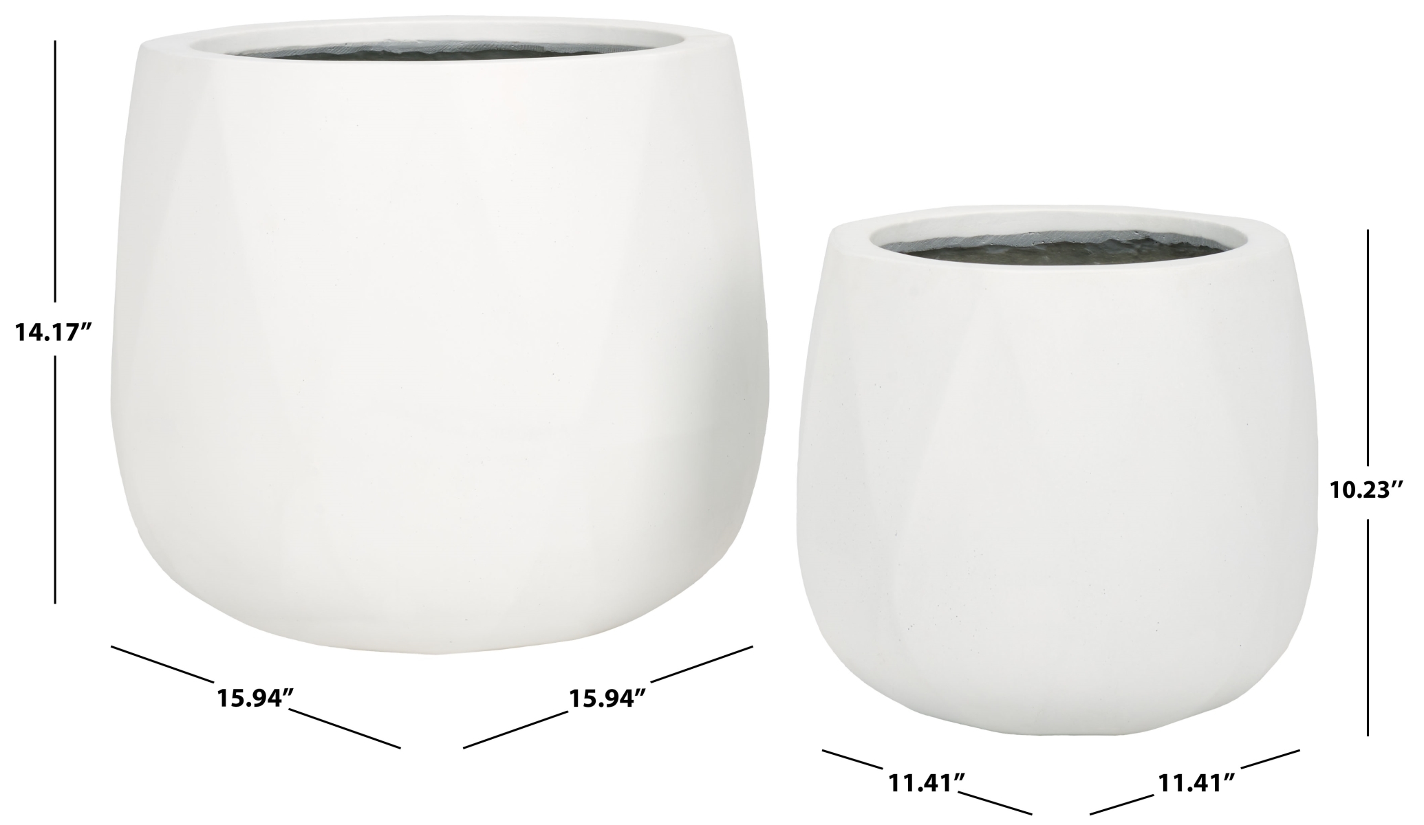 Indoor-Outdoor Kane Planter Pot - White - Safavieh - Image 5