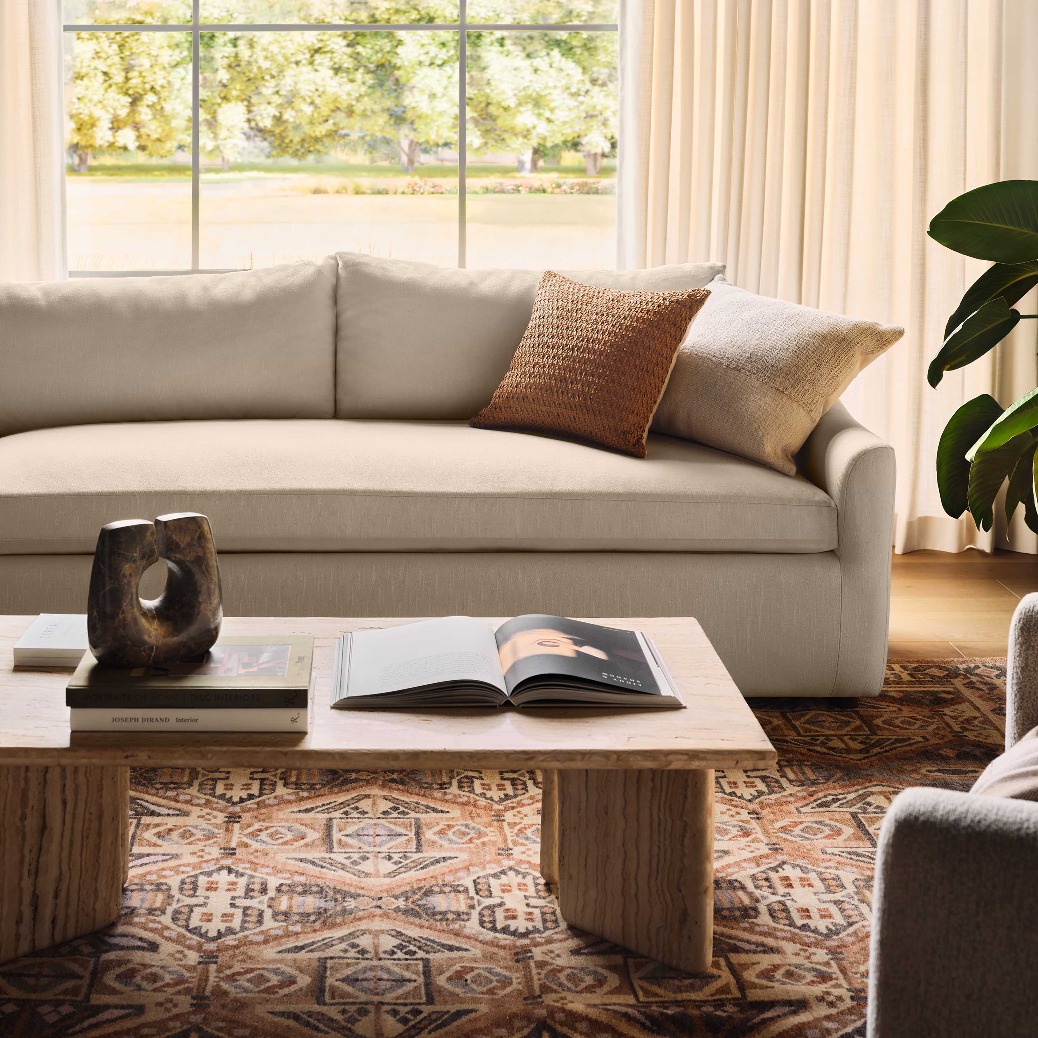 The Citizenry Nehali Leather Pillow | 18" x 18" | Caramel - Image 2