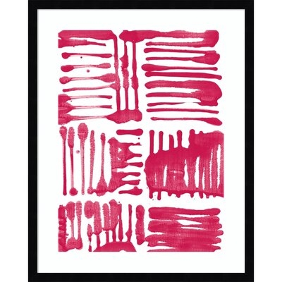 Framed Art Print 'Custom Red Stripes II' By Jodi Fuchs - Image 0