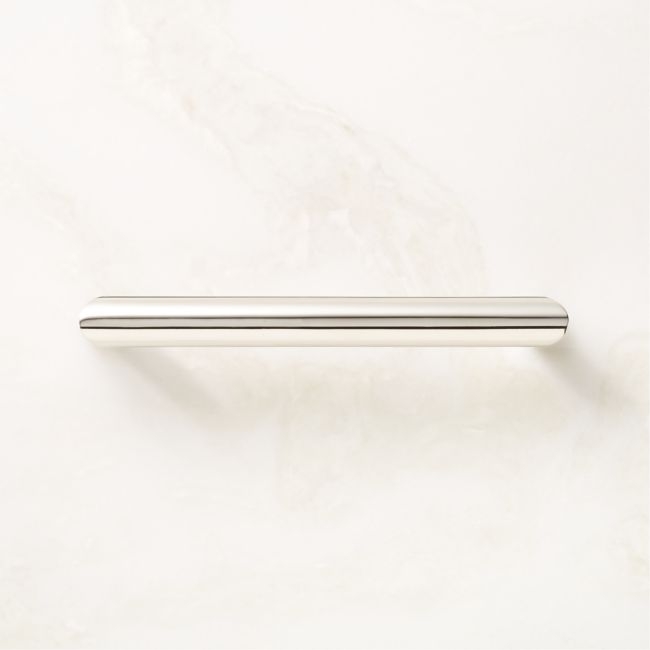 Curveaux Curved Polished Nickel Cabinet Handle 5'' - Image 0