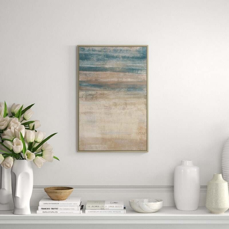 JBass Grand Gallery Collection Natural Tones - Floater Frame Painting on Canvas - Image 0