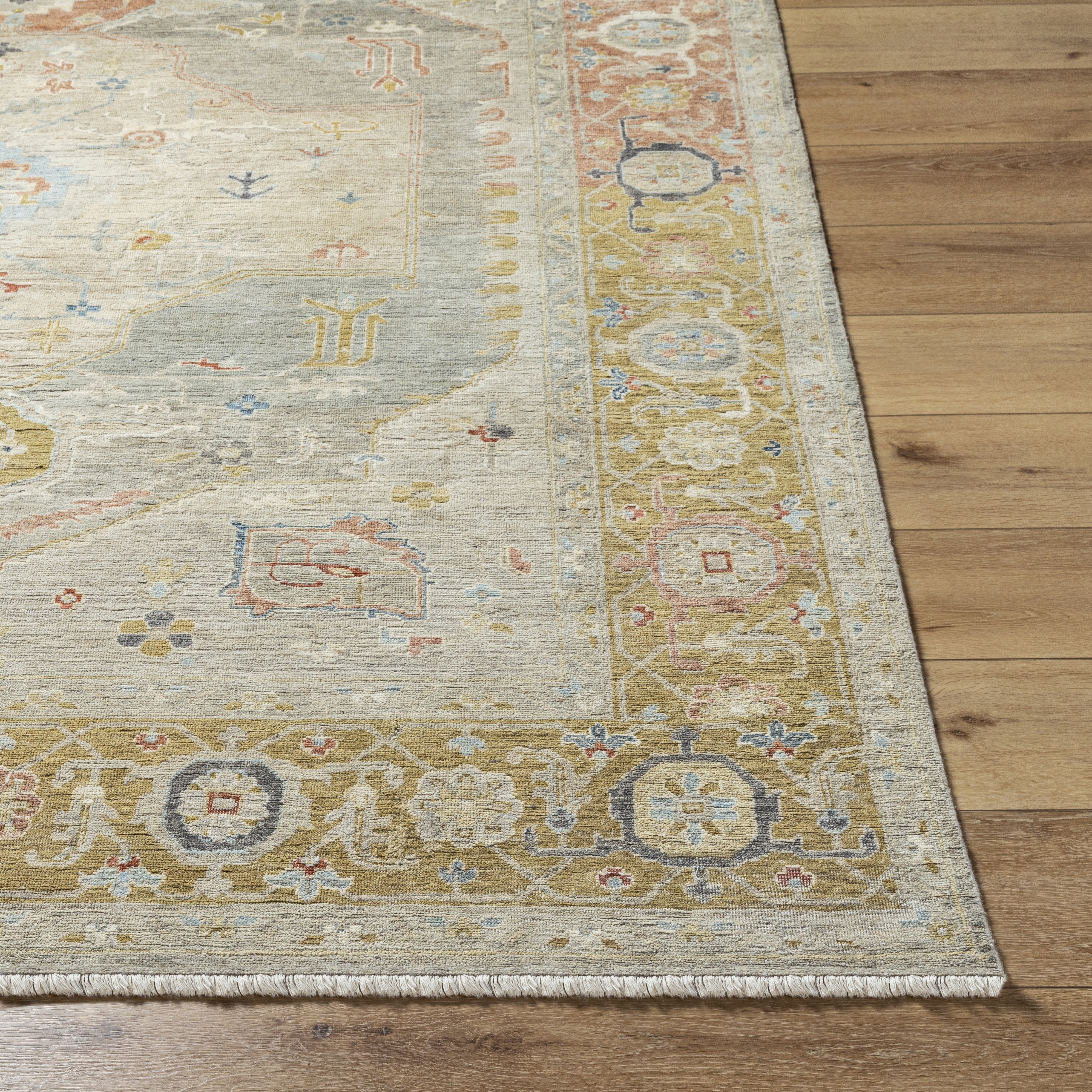 Anatolia Beige Indoor 8' x 10' Handmade Rug - Image 1
