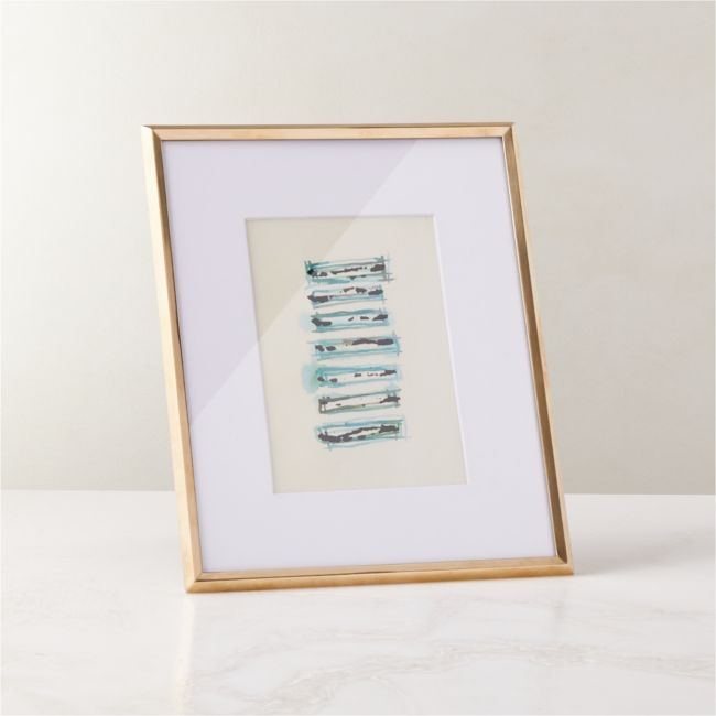 Blaine Polished Brass Picture Frame 5"x7" - Image 0