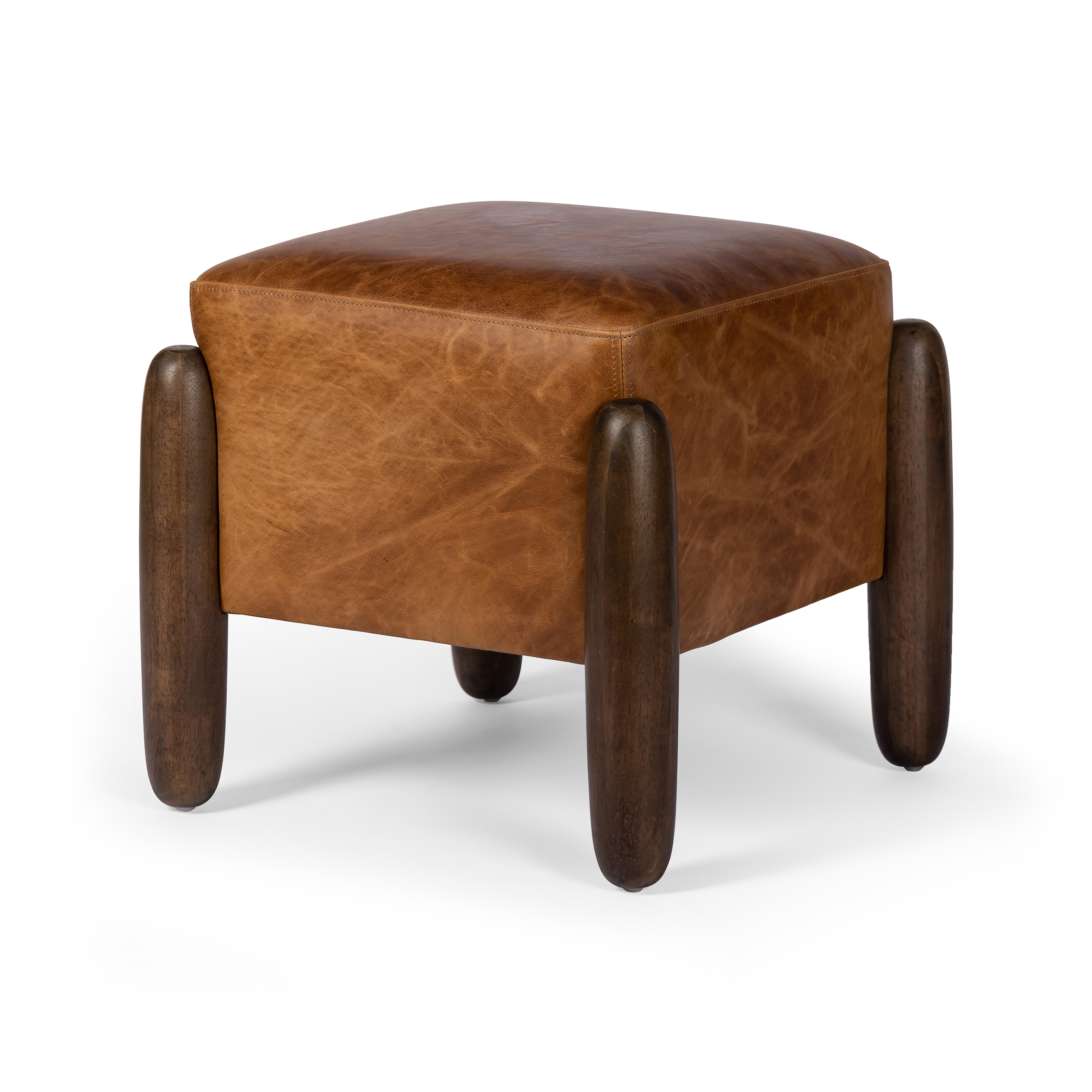 Oaklynn Ottoman-Raleigh Chestnut- 21" - Image 0