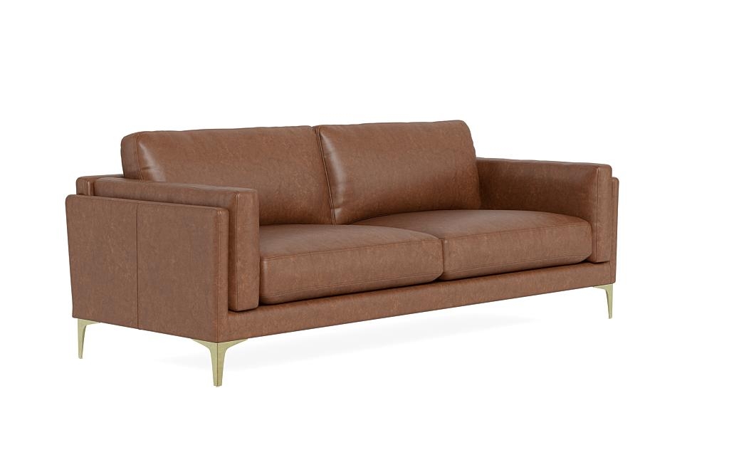 Gaby Leather 2-Seat Sofa - Image 1