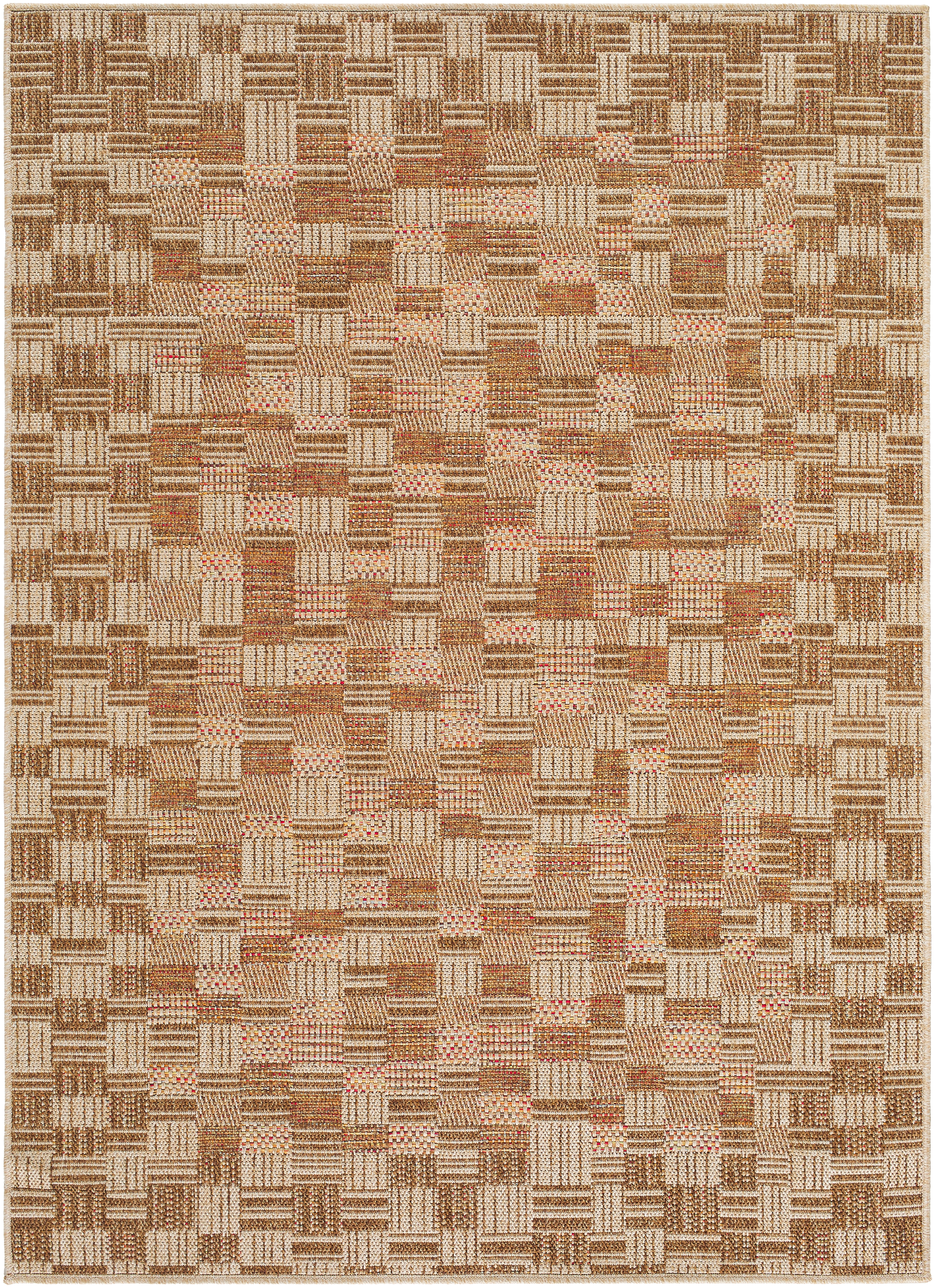 Crete  Outdoor 6'3" x 9' Machine Woven Rug - Image 0