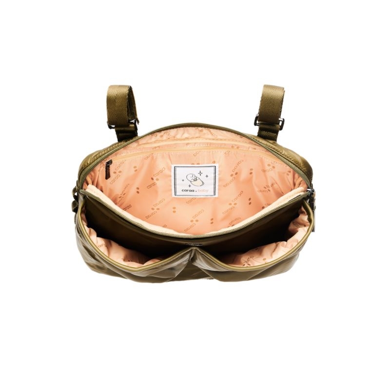 Caraa Olive Green Nylon Baby Stroller Organizer Pack - Image 1