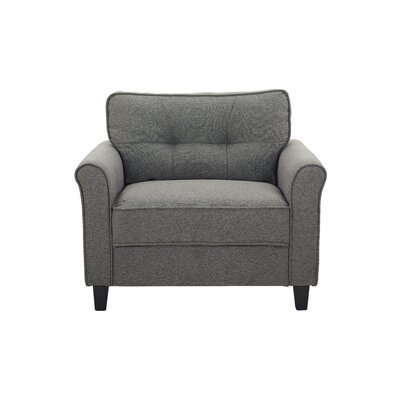 39" W Tufted Polyester Armchair - Image 0