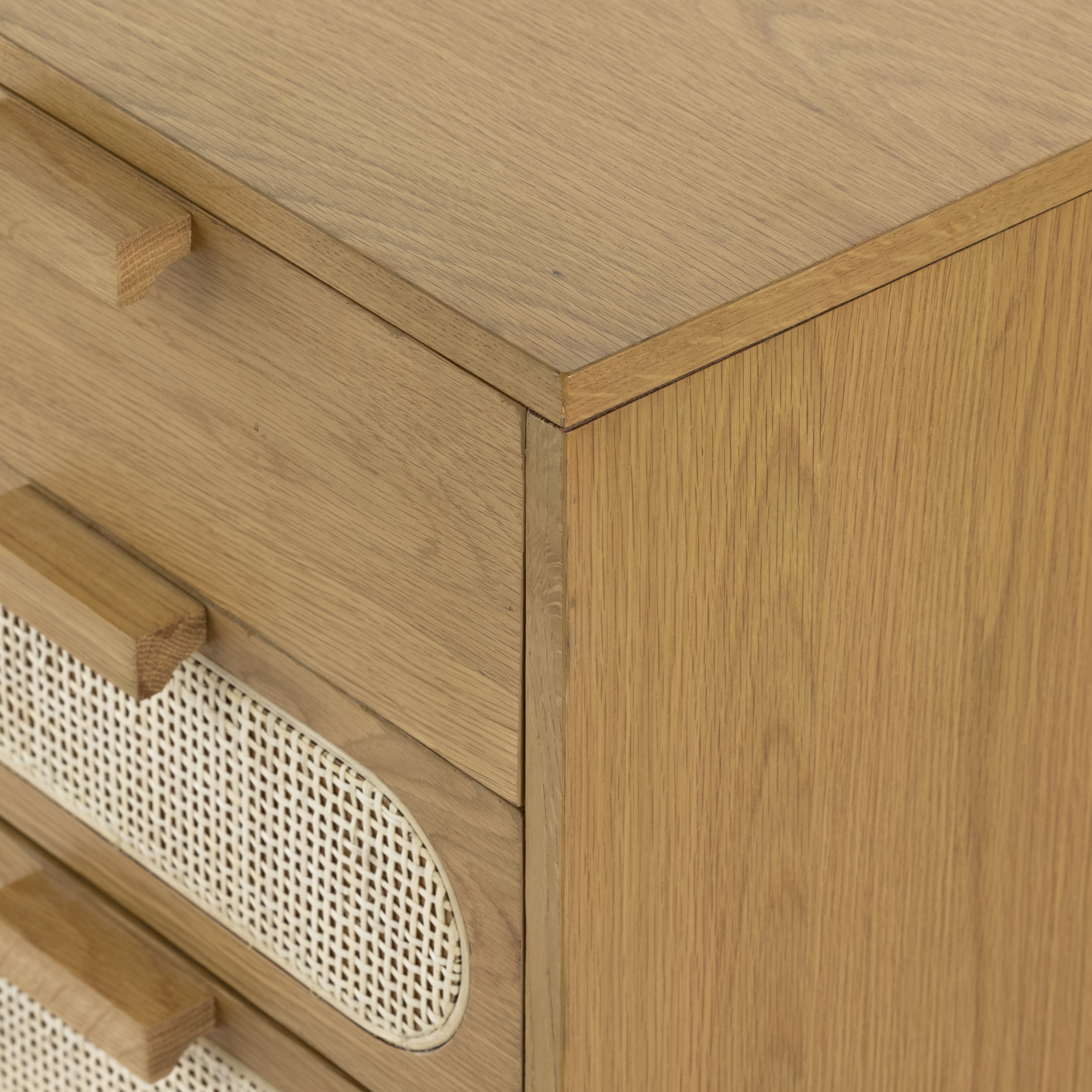 Allegra Executive Desk-Honey Oak Veneer - Image 9