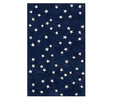 Starry Skies Rug, 7x10', Navy - Image 0