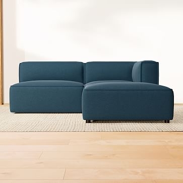 Remi Sectional Set 01: Armless Single, Corner, Ottoman, Memory Foam, Twill, Gravel, Concealed Support - Image 2