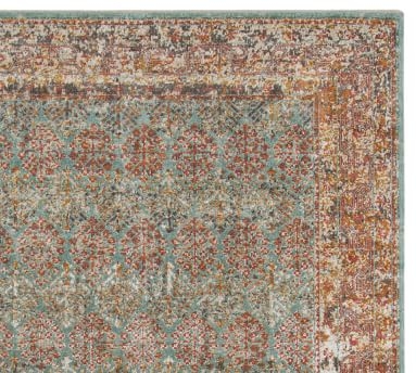 Caroll Persian-Style Synthetic Rug, 2'7" x 7'6", - Image 1