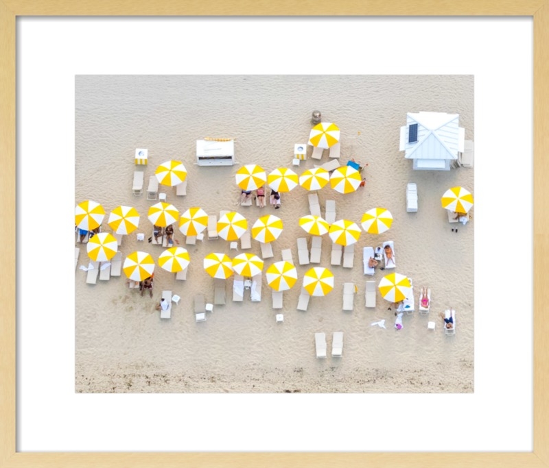 Yellow Umbrellas II by Claudia Chloe for Artfully Walls - Image 0