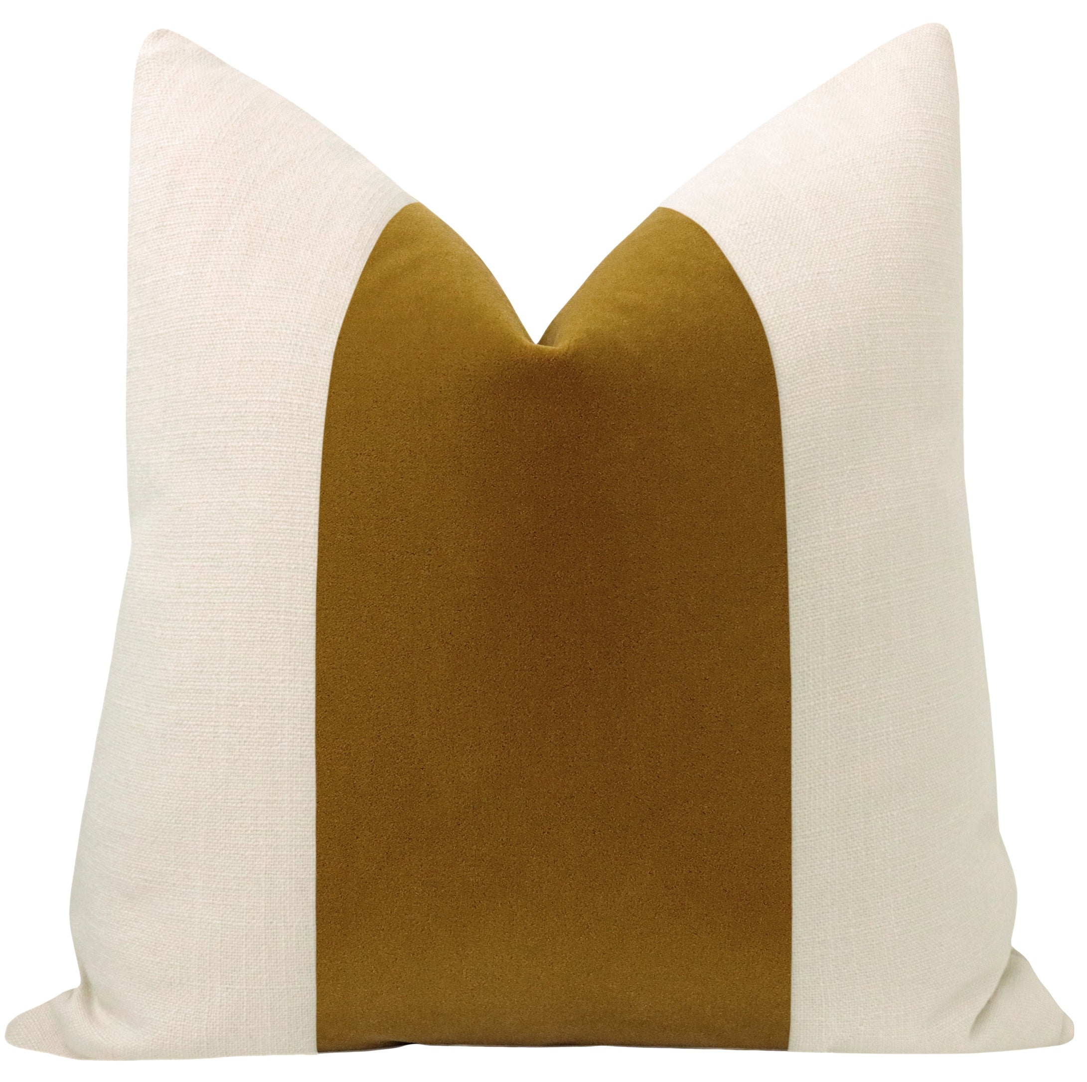 PANEL :: MOHAIR VELVET // BOURBON - 20" X 30" QUEEN SHAM - Image 0