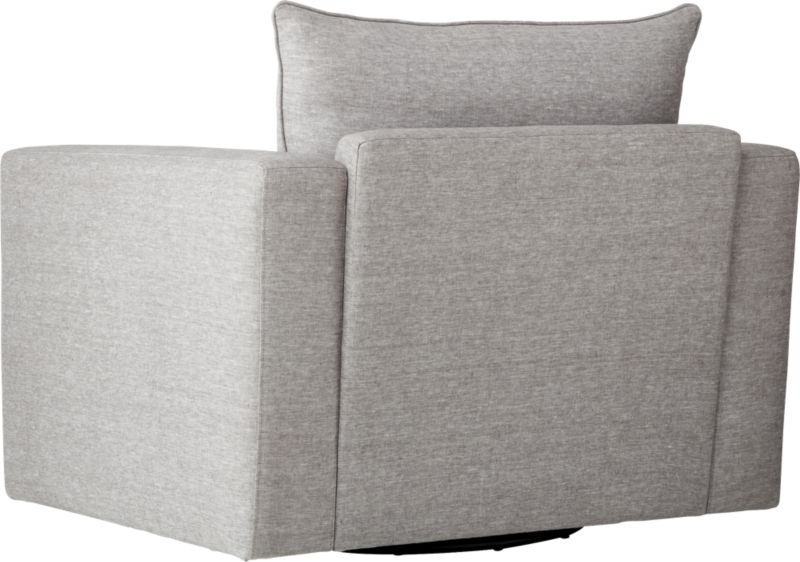 Forever Grey Swivel Armchair - Image 6