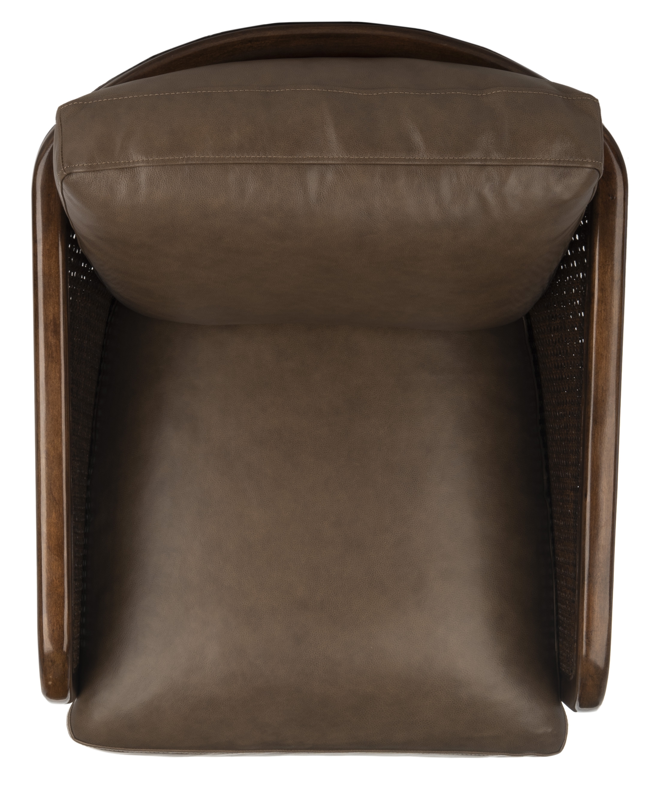 Caruso Barrel Back Chair - Dark Brown - Arlo Home - Image 7