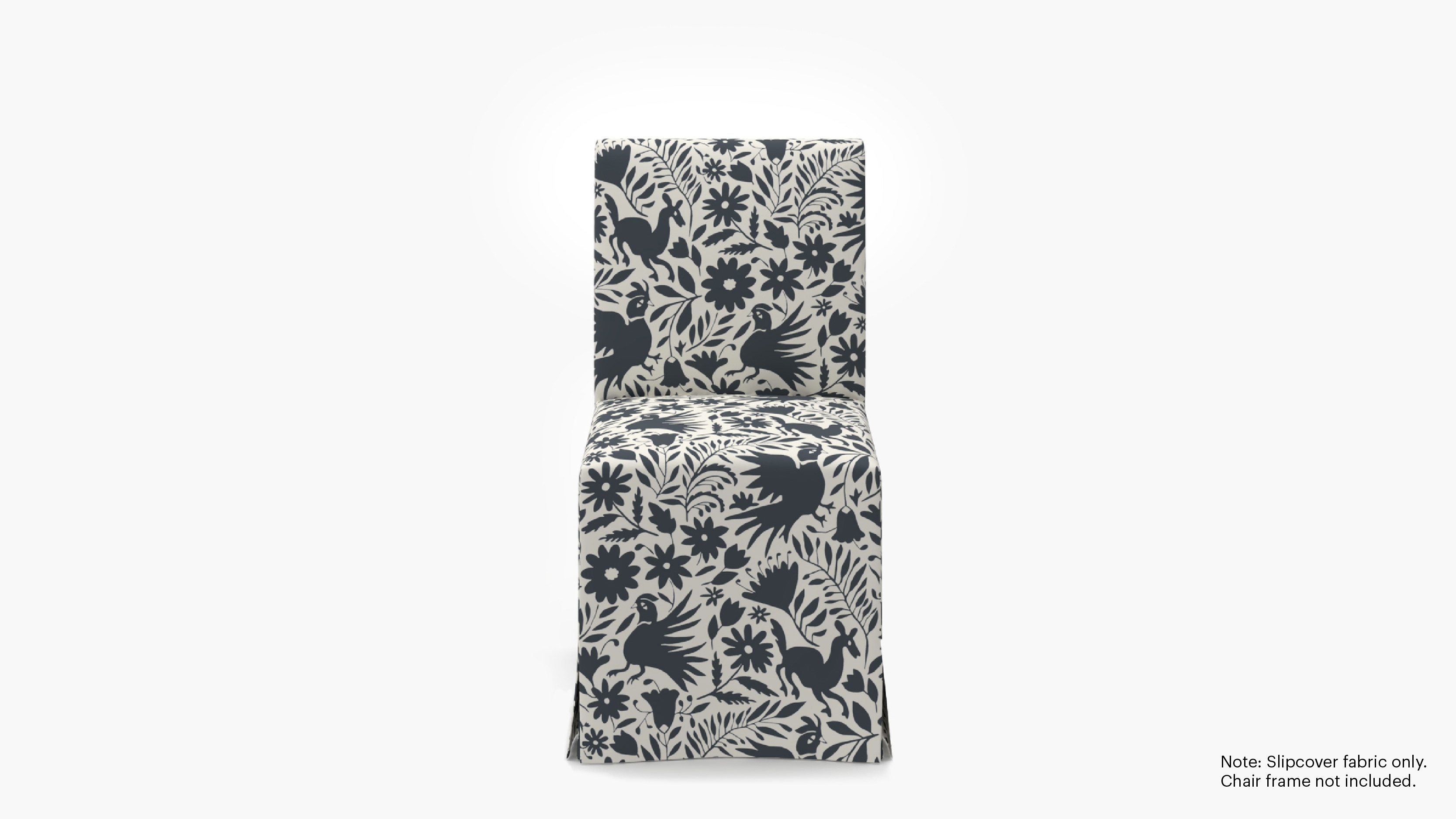 Slipcovered Signature Dining Chair - Cover Only, Ink Frida - Image 0