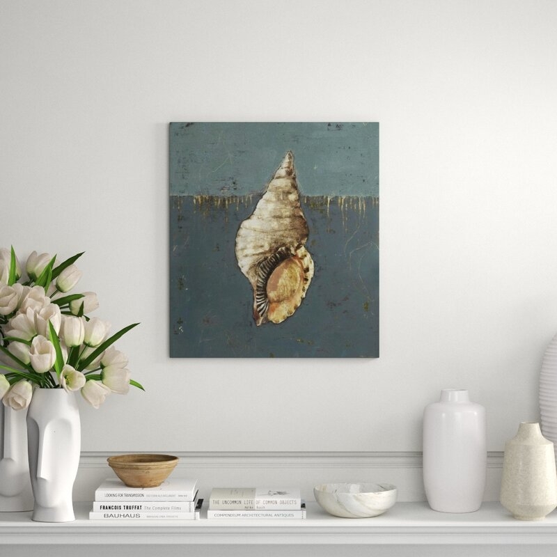 Chelsea Art Studio Seashell A by Sarah Atkinson - Wrapped Canvas Painting - Image 0
