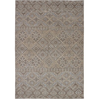 One-of-a-Kind Blakely Hand-Knotted Beige 5'2" x 7'6" Wool Area Rug - Image 0