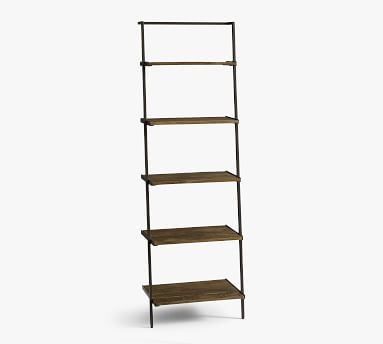 Sanford Ladder Shelf, Cobble Brown Wash - Image 1