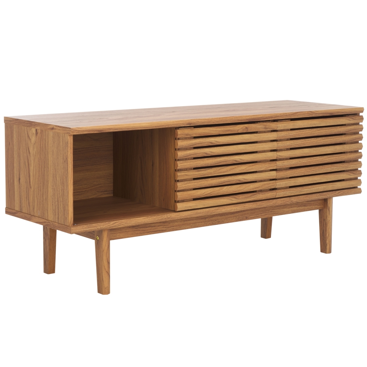 Aricia Small 2 Door Media Stand - Oak - Safavieh - Image 7