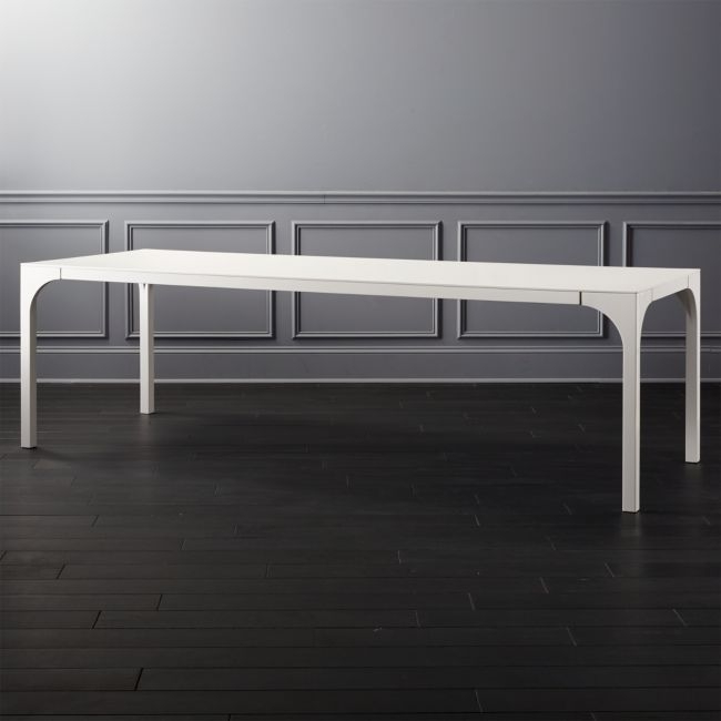 Aqua Virgo 100" Rectangular White Dining Table - Image 0