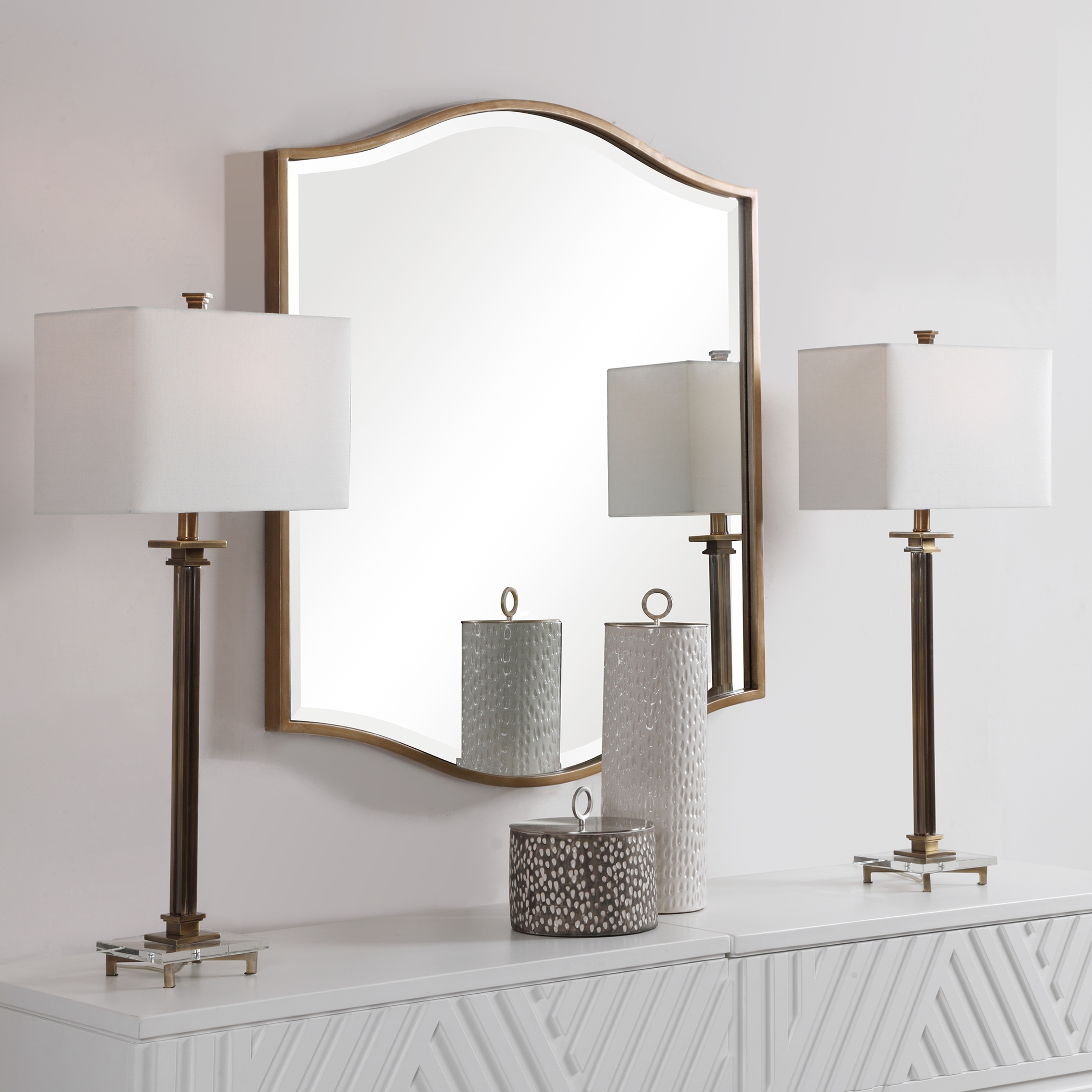 Cerise Gold Mirror - Image 1