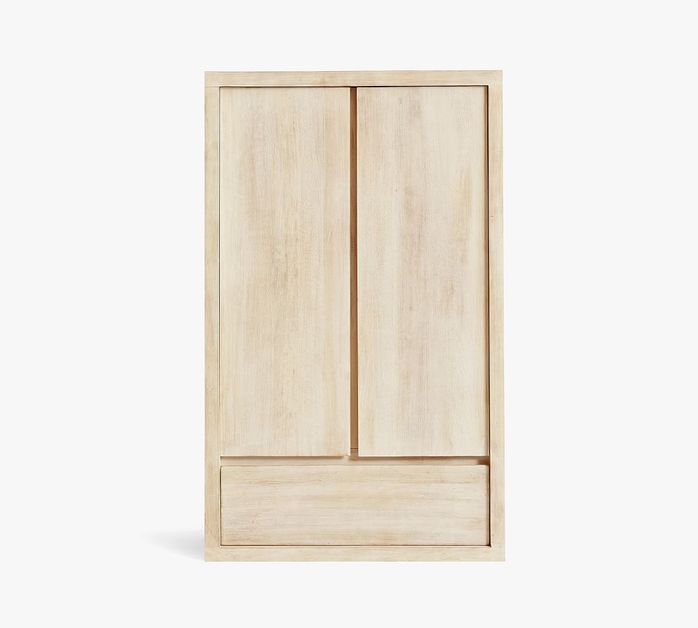 Cayman Wood Armoire, Biscotti - Image 0