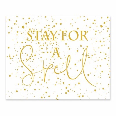Stay For A Spell Easelback Canvas - Image 0