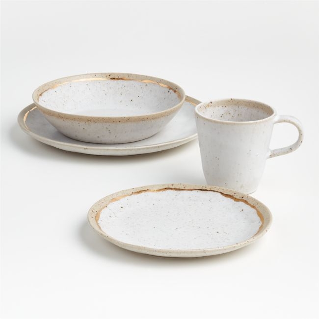 Primrose Gold 4-Piece Stoneware Place Setting - Image 0