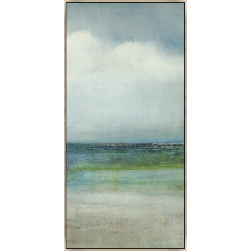 Chelsea Art Studio 'Breathe Easy III' by D'alessandro Leon - Floater Frame Painting Print on Canvas Size: 84.5" H x 41.5" W x 1.5" D, Format: Image Gel Brush - Image 0