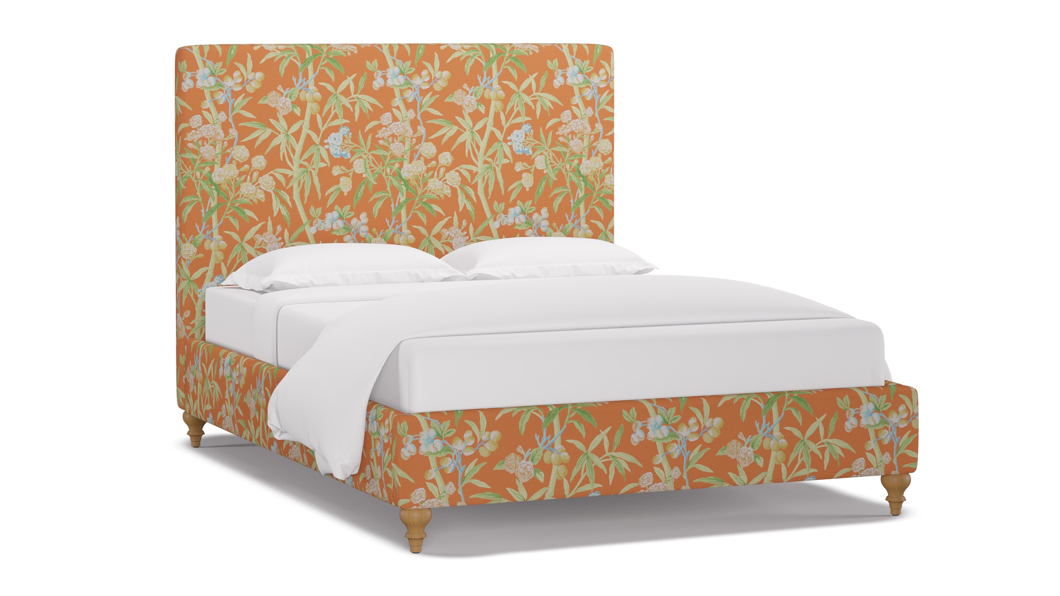 Classic Bed, Mandarin Lanai, Natural Traditional Turned Leg, Twin - Image 1
