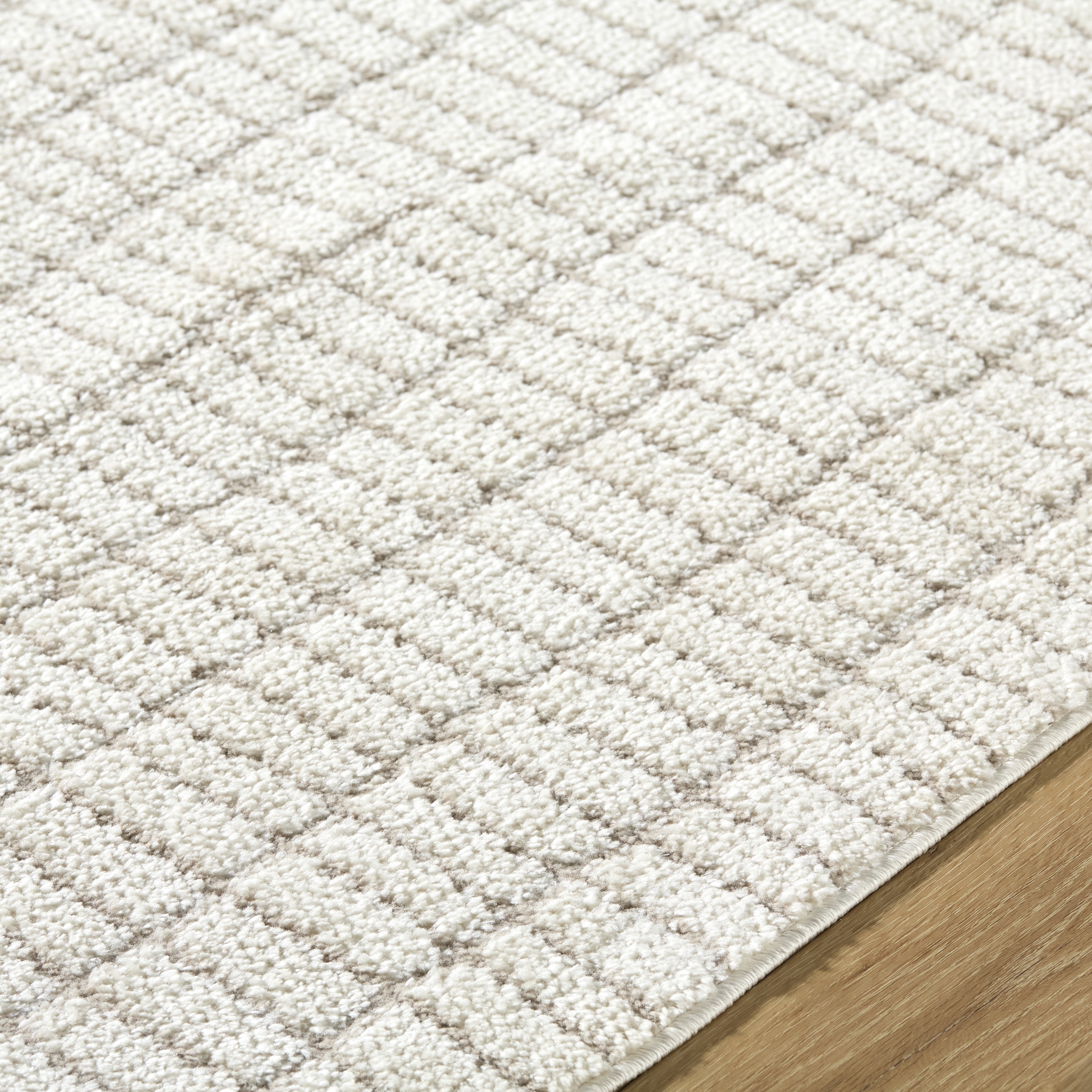 Cascade White Indoor 2'7" x 10' Machine Woven Rug - Image 3