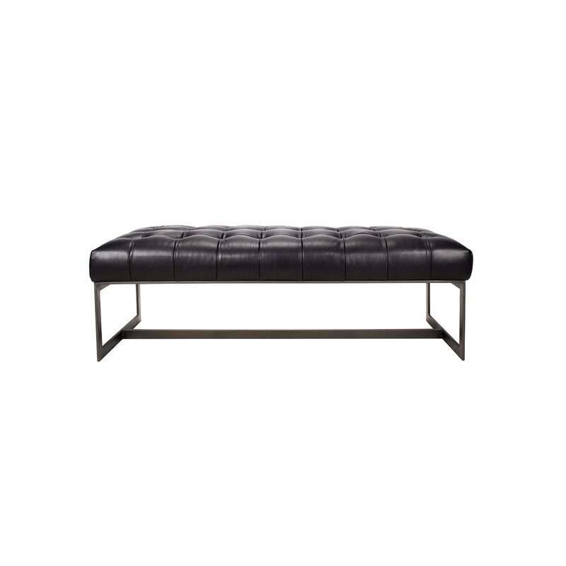 Moe's Home Collection Wyatt Leather Bench - Image 0