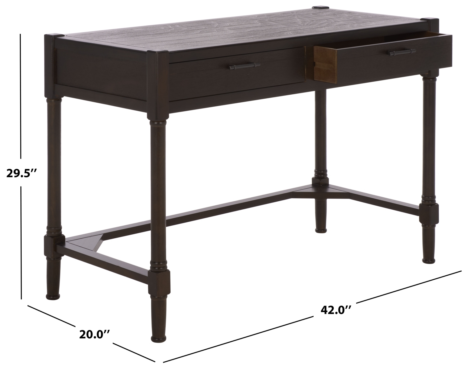 Filbert Writing Desk - Dark Chocolate - Image 9