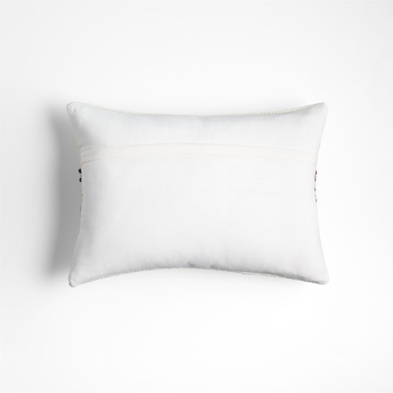 Bozeman Wool Blend 22x15 Arctic Ivory Throw Pillow with Feather Insert - Image 4