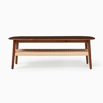 WE Chadwick Collection Rectangle Coffee Table, Cool Walnut - Image 2
