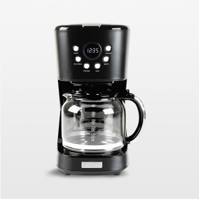 HADEN Heritage Black and Chrome 12-Cup Programmable Coffee Maker - Image 0