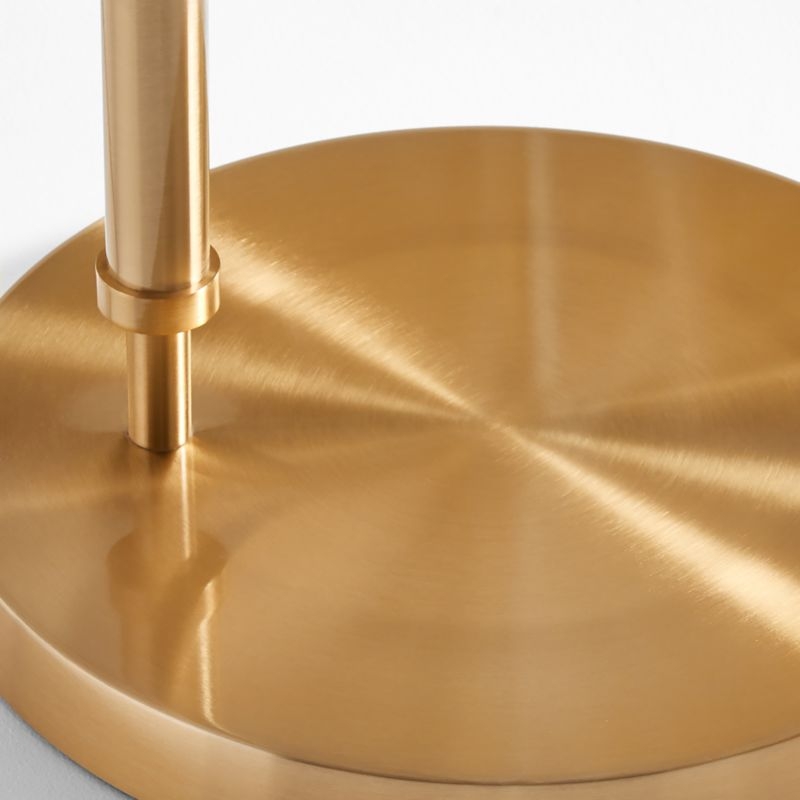 Petite Brass Adjustable Arc Floor Lamp - Image 4