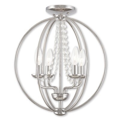 Moores 4 - Light Globe Chandelier with Crystal Accents - Image 0
