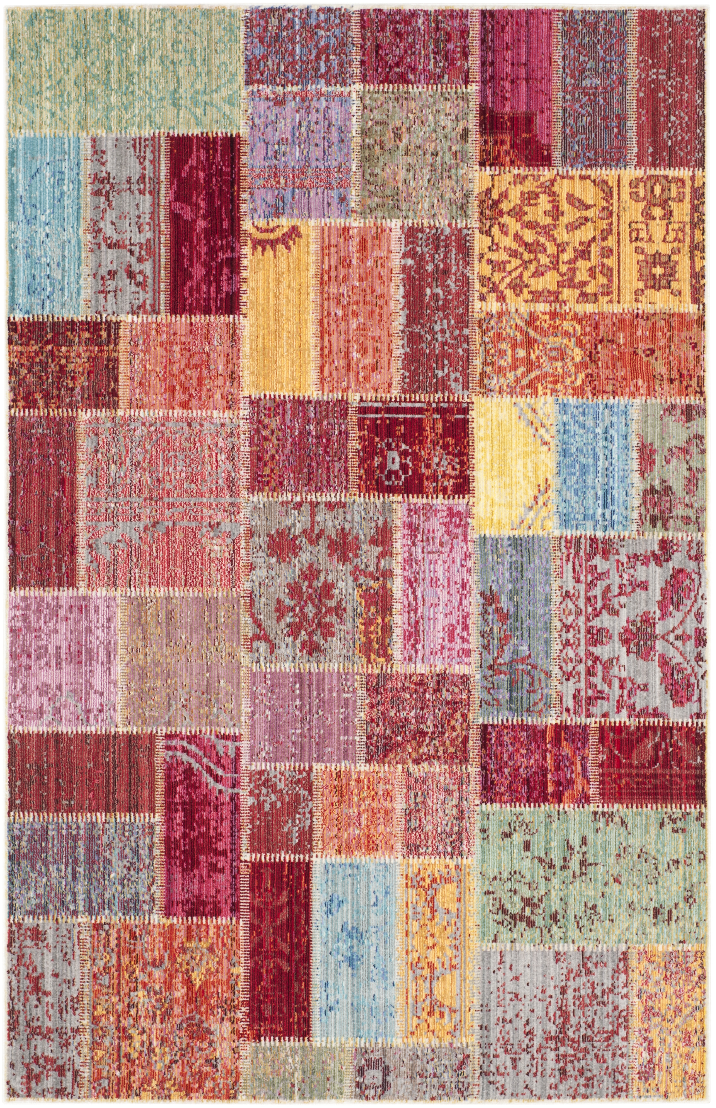 Arlo Home Woven Area Rug, VAL217K, Multi,  4' X 6' - Image 0