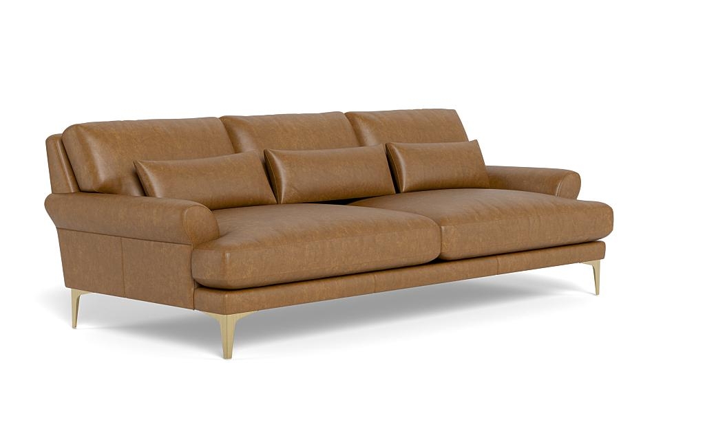 Maxwell Leather Sofa by Apartment Therapy - Image 1