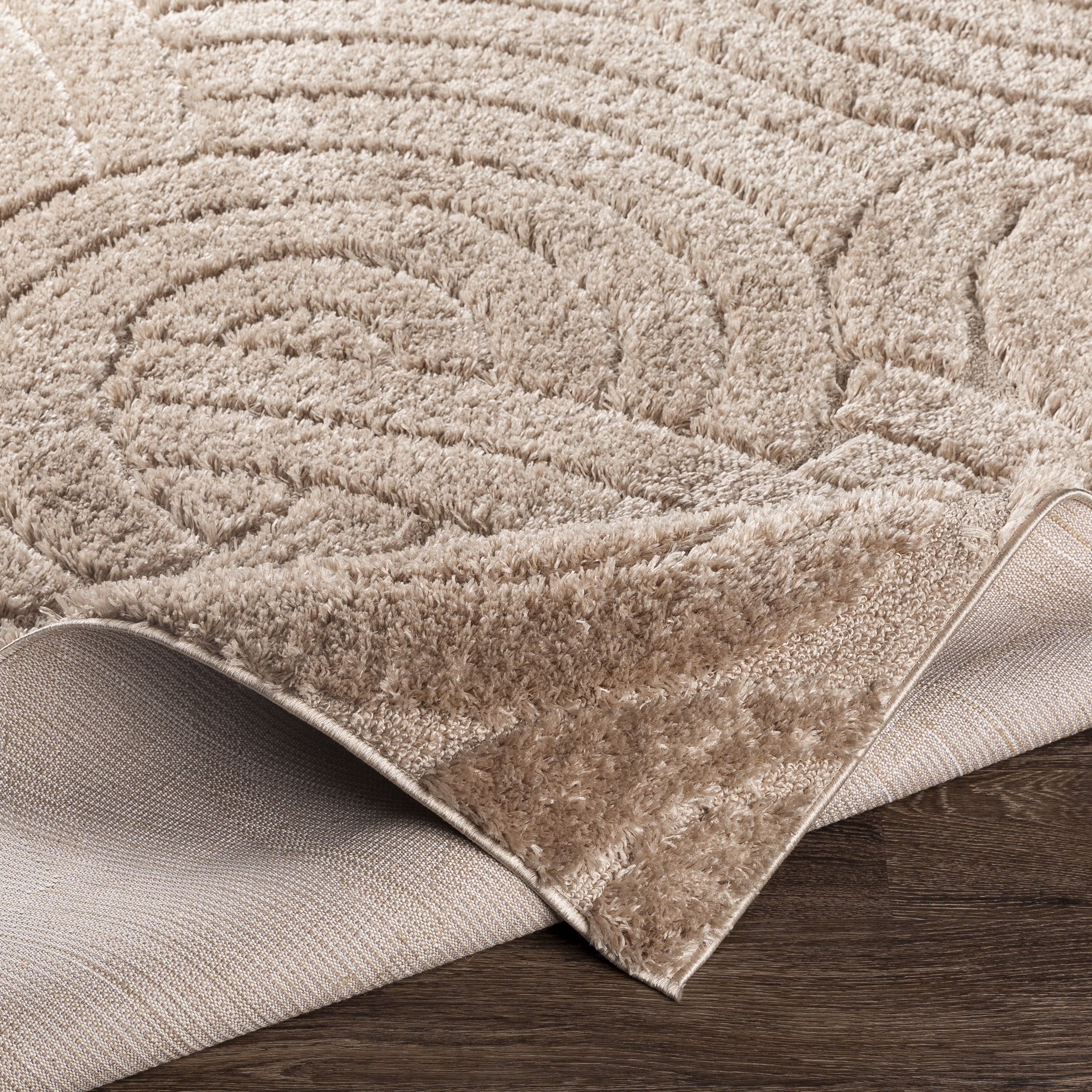 Elenor Brown Indoor 6'7" x 9' Machine Woven Rug - Image 4