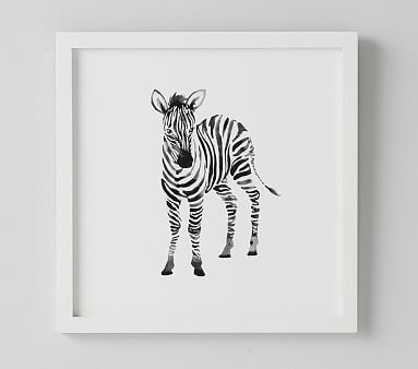 Zebra Nursery Animal Art - Image 0